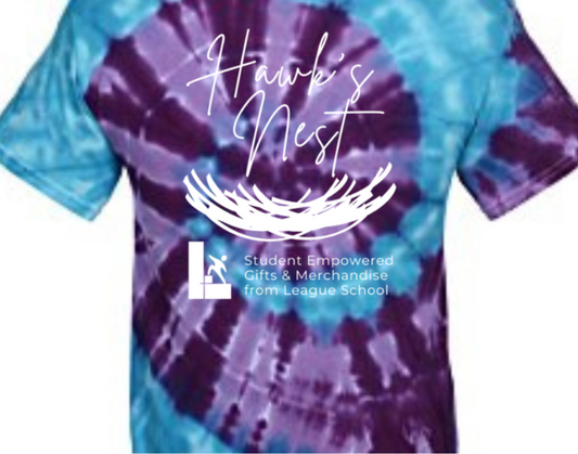 T-Shirt - Short-Sleeve in Blue/Purple Tie-Dye